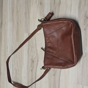 Fossil Brown Leather Purse Shoulder Bag
